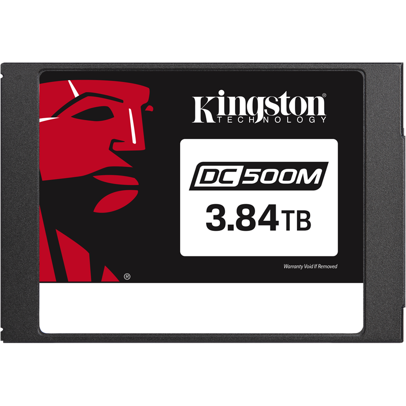 Kingston SSD DC500M, 3840GB, 2.5" 7mm, SATA3, 3D TLC, R/W 555/520MB/s, IOPs 98 000/75 000, TBW 9110, DWPD 1.3 (5 лет)