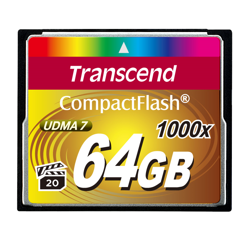 Карта памяти/ Transcend 64GB CompactFlash 1000x