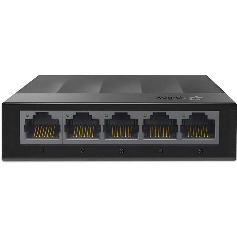 Коммутатор/ 5 ports Giga Unmanaged switch, 5 10/100/1000Mbps RJ-45 ports, plastic shell, desktop and wall mountable