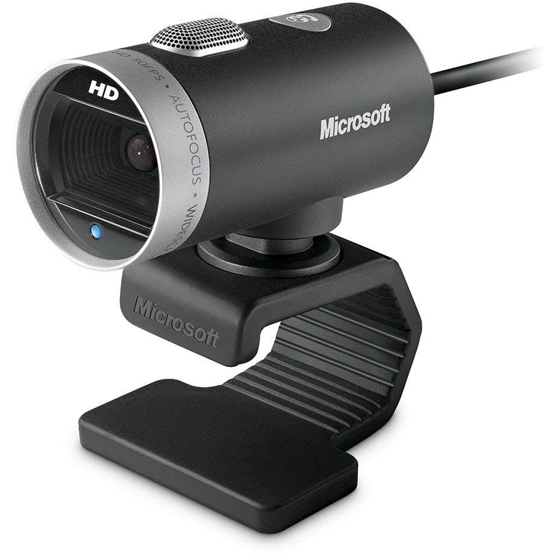 Microsoft Webcam LifeCam Cinema, USB 2.0, 1280*720, 5Mpix foto, автофокус, Mic, Black/Silver Retail