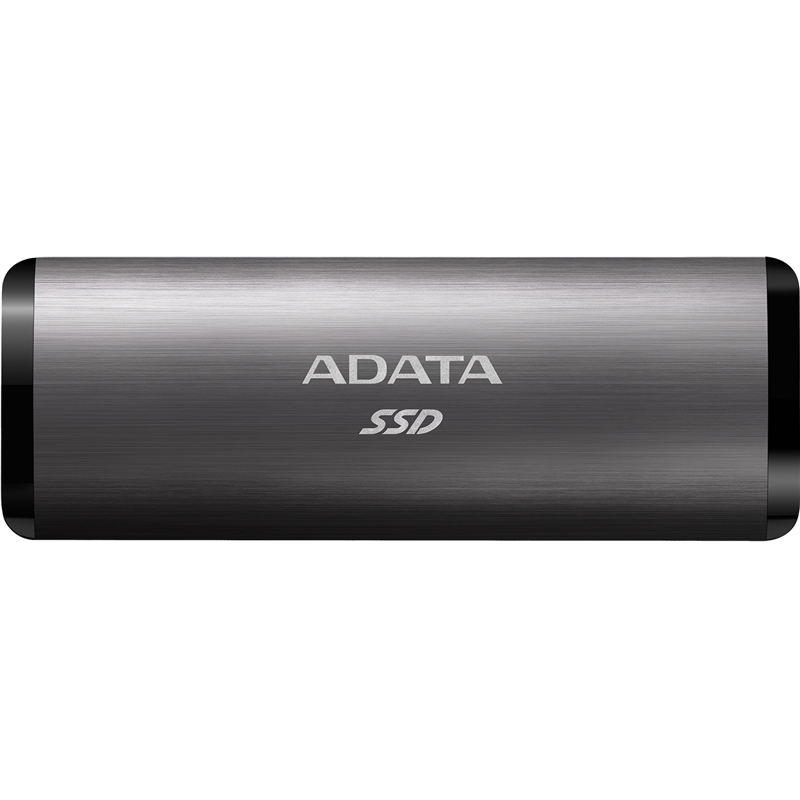 ADATA External SSD SE760, 256GB, Type-C, USB 3.2 Gen2, R/W 1000/800 MB/s, 122x44x14mm, Titan-Gray (3 года)