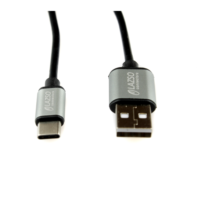 LAZSO Кабель для передачи данных и зарядки USB2.0 (USB type C), 2А