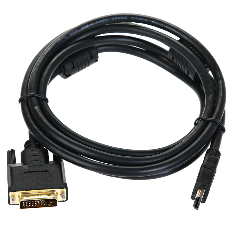 Кабель HDMI to DVI-D (19M -25M) 2м, 2 фильтра TV-COM <LCG135F-2M>