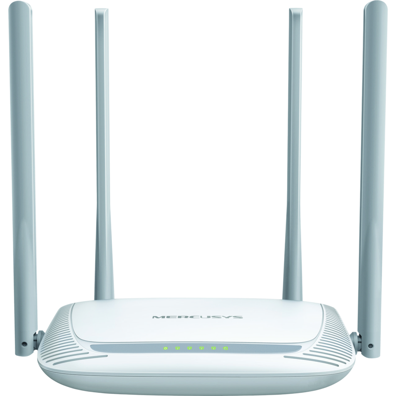 Маршрутизатор/ N300 Wi-Fi router, 2.4 GHz, 1 WAN port 10/100Mbps + 3-port LAN 10/100 Mbps, 4 fixed antenna